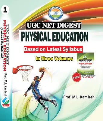 UGC Net Digest Physical Education (3 Vol. Set) + Supplementary 1000 MCQs Free