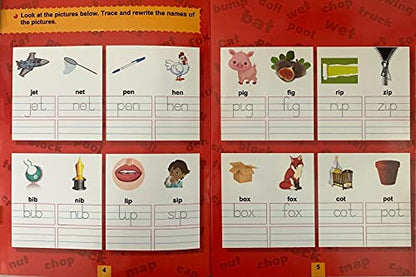 Scholars Hub Reusable And Washable Wipe And Clean Books For Kids (Set Of 3 Books) : Alphabet, Numbers & Words | 48 Pages | Writing Books | Helps Child To Write, Wipe And Write Again.