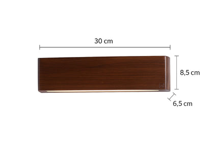 Up-Down Wall Light Lamp - Handmade Sheesham Wood - 10W Warm White LED - 2 Way - Living Room, Bedroom, Hall