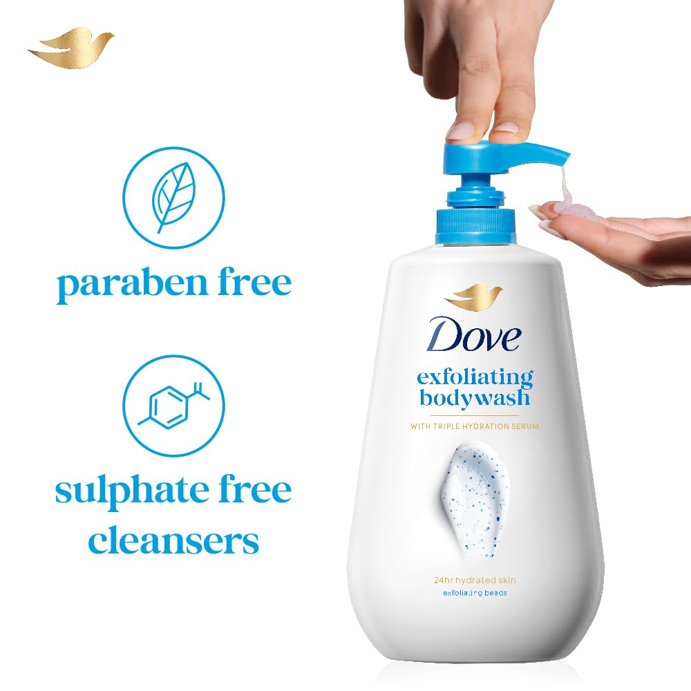 Exfoliating Body Wash with Triple Hydration, 825ml