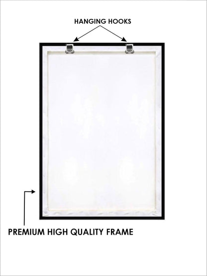 Canvas Wall Painting - Abstract Art - Wooden Framed - 20x30 Inches (50x75 cm) - Gold Lucky Tree