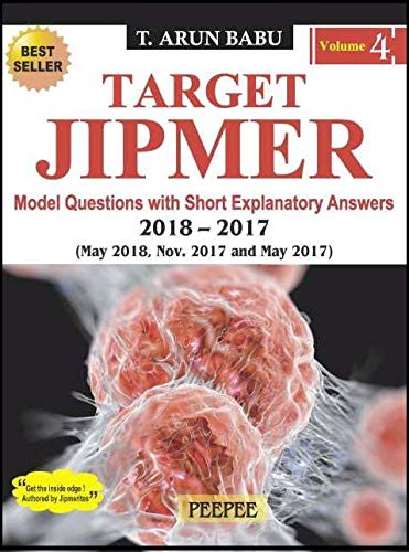 Target Jipmer 2018-2017 Volume 4 By Arun Babu-T Arun Babu