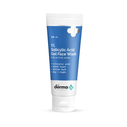 1% Salicylic Acid Gel Face Wash for Active Acne - 100 ml