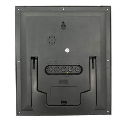 Digital Wall Clock with LCD Display, Battery Operated, 12/24 Hour Format