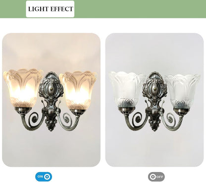 Wall Light Modern Metal Black Antique Design E27 40W 220V for Bedroom Living Room Kitchen