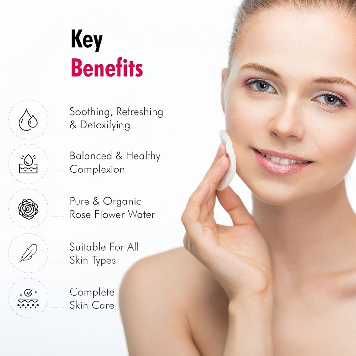Omeo Damascus Rose Face Mist With Papaya & Cucumber Extract - Cool & Refershing