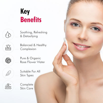 Omeo Damascus Rose Face Mist With Papaya & Cucumber Extract - Cool & Refershing