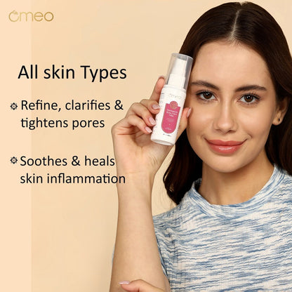 Omeo Damascus Rose Face Mist With Papaya & Cucumber Extract - Cool & Refershing