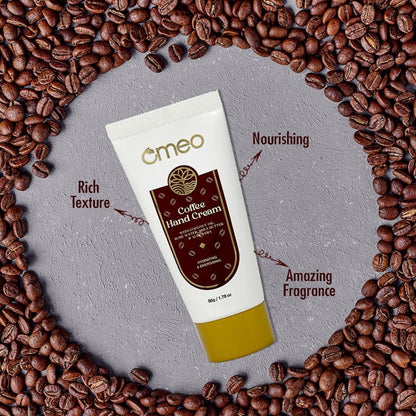 Omeo Coffee Hand Cream - For Glowing & Hydrated Hands
