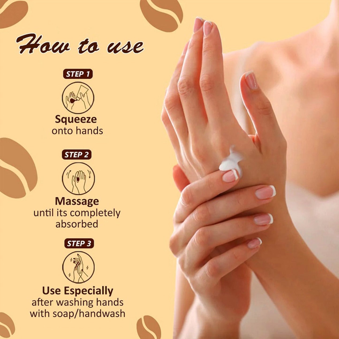 Omeo Coffee Hand Cream - For Glowing & Hydrated Hands