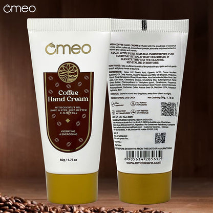 Omeo Coffee Hand Cream - For Glowing & Hydrated Hands