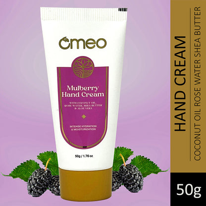 Omeo Mulberry Hand Cream - For Glowing & Hydrated Hands