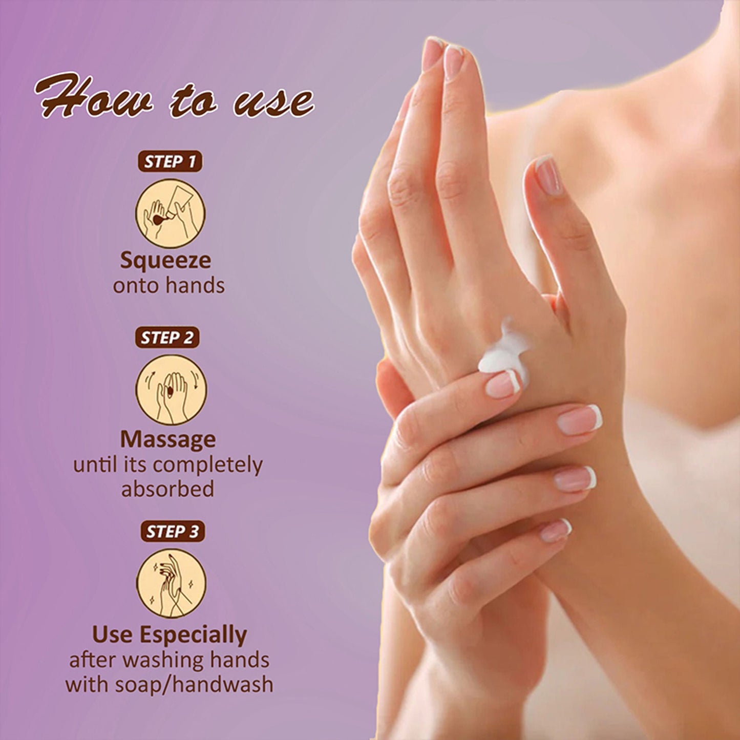 Omeo Mulberry Hand Cream - For Glowing & Hydrated Hands