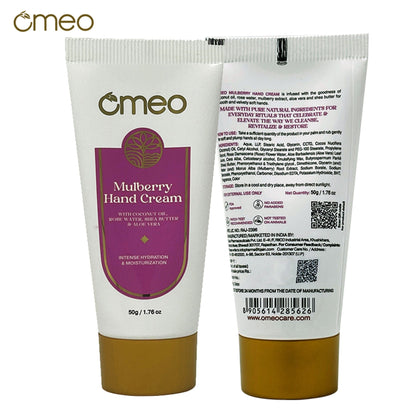 Omeo Mulberry Hand Cream - For Glowing & Hydrated Hands