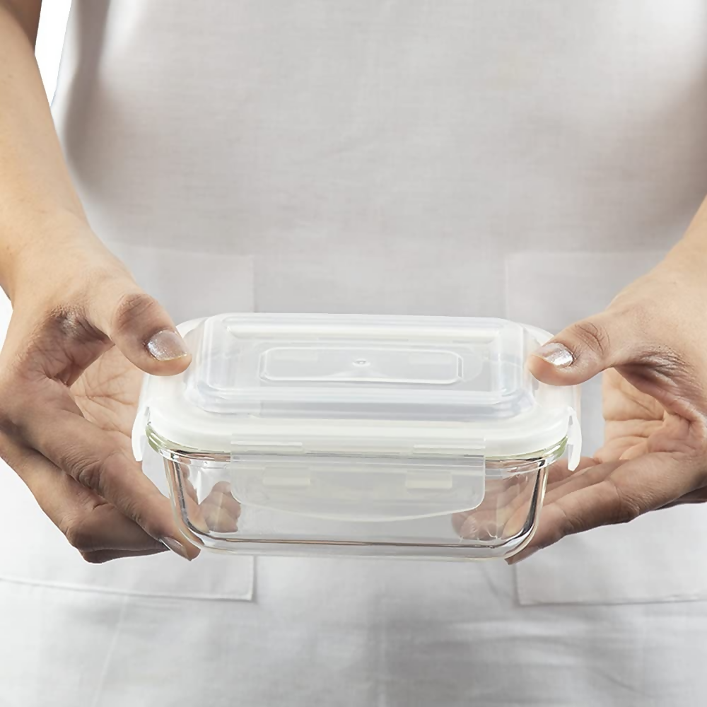 Borosil Klip N Store Glass Storage Containers - Set of 2