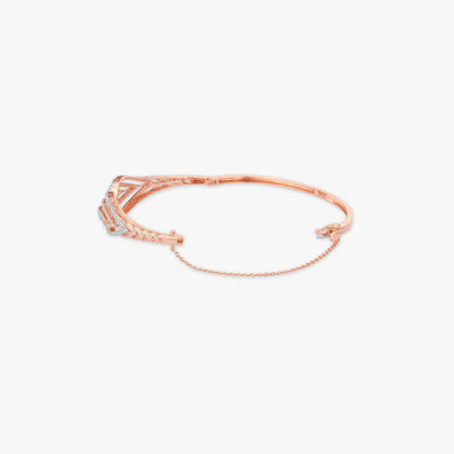 Luminous Drop Diamond Bangle in 14K Rose Gold, 0.87 ct