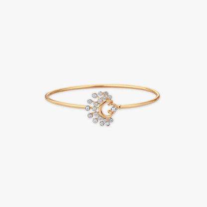 Stellar Shine Diamond Bangle in 14K Yellow Gold, 0.298 ct