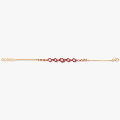 Flutter Rhythm Diamond Bracelet in 14K Yellow Gold, 0.145 ct