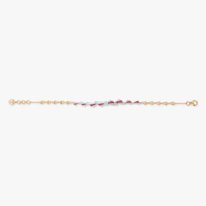Glow Wings Diamond Bracelet in 14K Yellow Gold, 0.346 ct