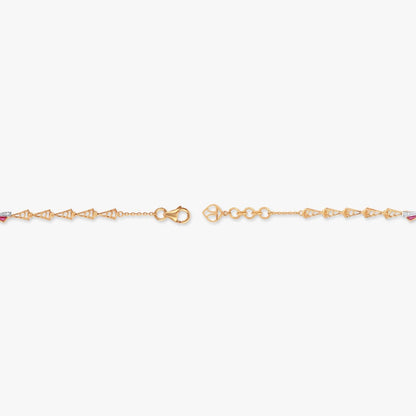 Glow Wings Diamond Bracelet in 14K Yellow Gold, 0.346 ct