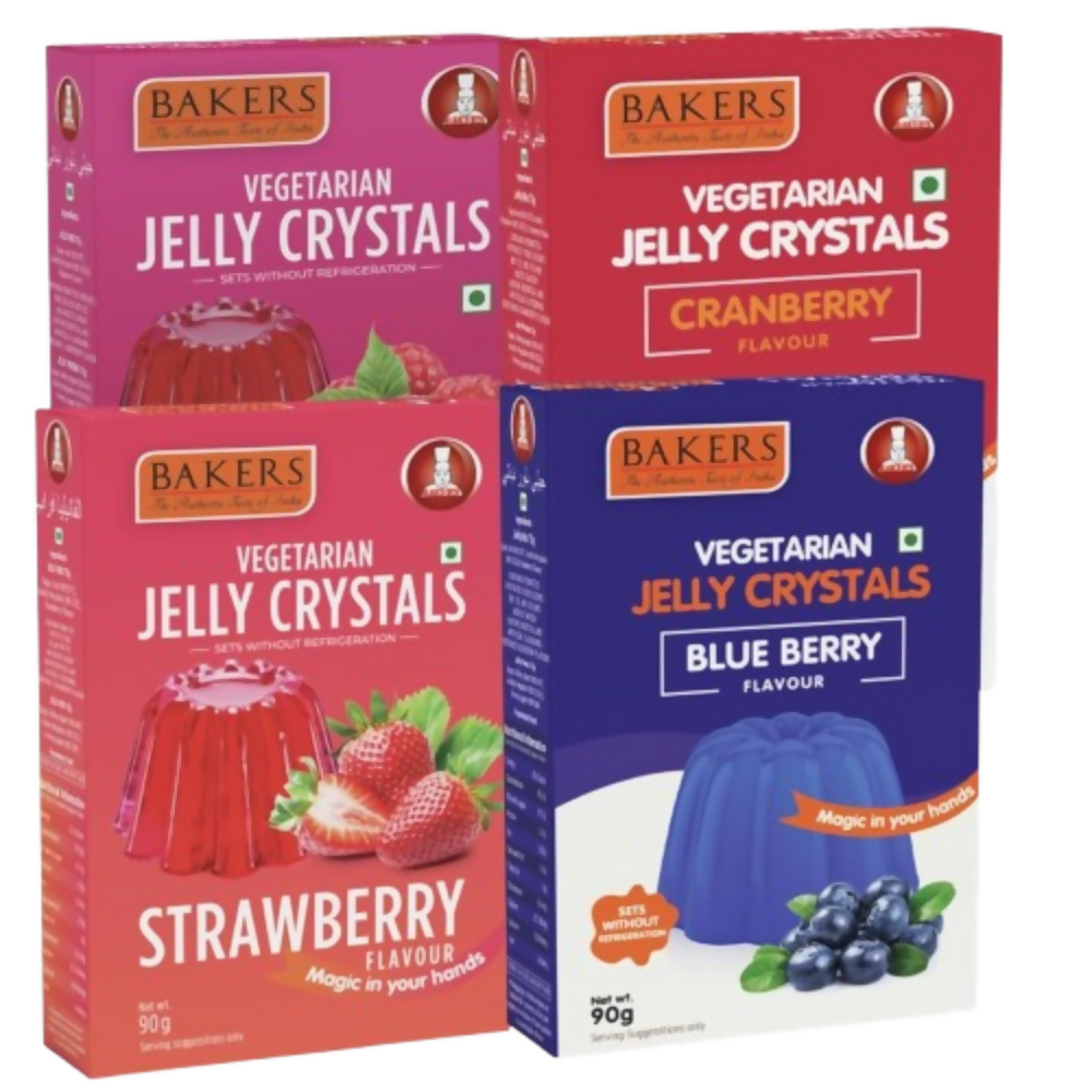 BAKERS Jelly Crystal - Strawberry, Blueberry, Raspberry, Cranberry