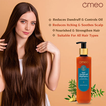 Omeo Anti Dandruff Shampoo With Green Natural Anti Dandruff Agent