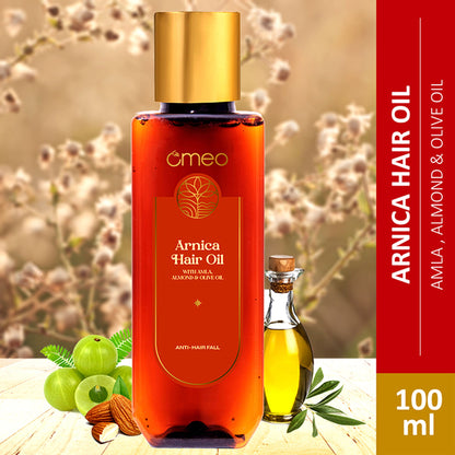 Omeo Arnica Hair Oil With Amla & Almond Oil Extract