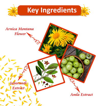 Omeo Arnica Hair Oil With Amla & Almond Oil Extract