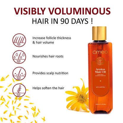 Omeo Arnica Hair Oil With Amla & Almond Oil Extract