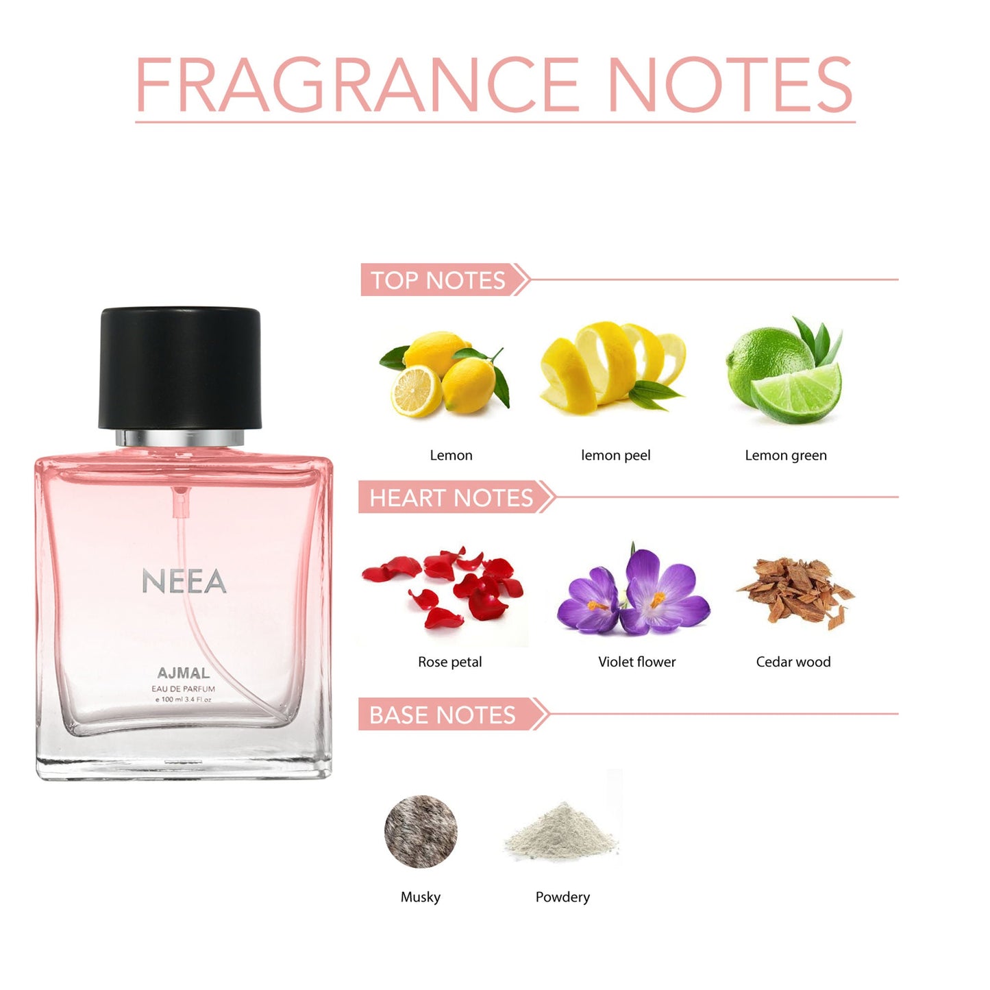 Ajmal India Neea Eau De Parfum Floral for Women