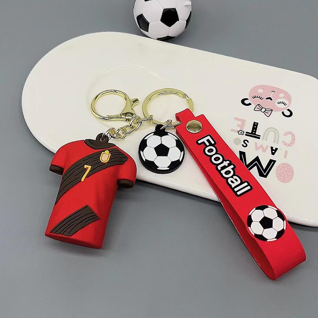 DeBruyne Belgium Jersey No 7 Keychain | Football Keychain | Silicone | Lanyard |