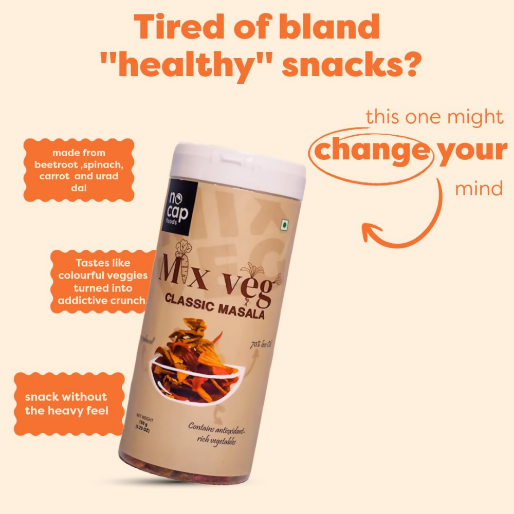 Nocap foods Zero Guilt Healthy Mix Chips - Classic Masala