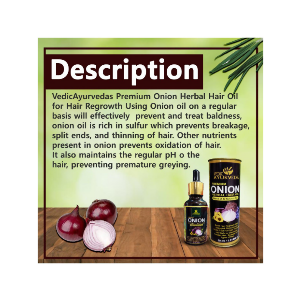 VedicAyurveda Onion Hair Oil for hair