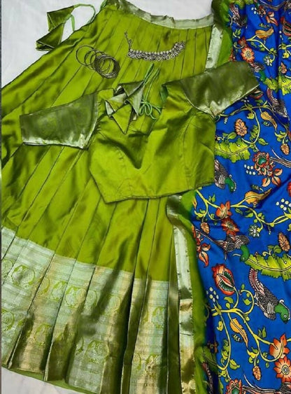 Teeya Creation New Latest Trendy Stylish Lehenga Choli Set - Green