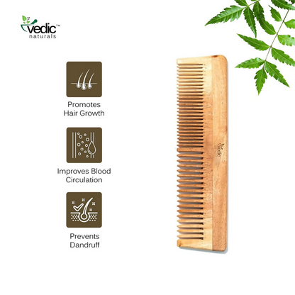 Vedic Naturals Neem Wood Comb