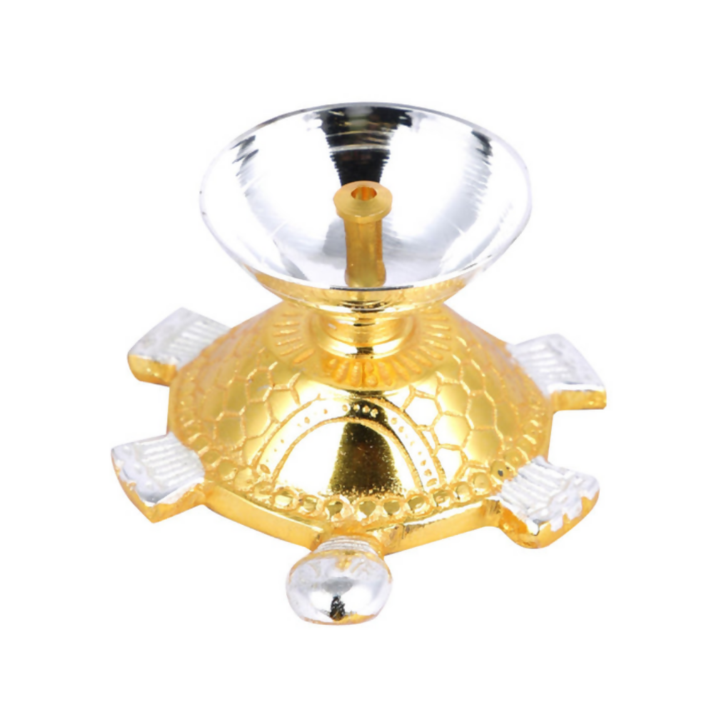 CraftVatika Brass Turtle Base Diya