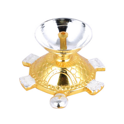 CraftVatika Brass Turtle Base Diya