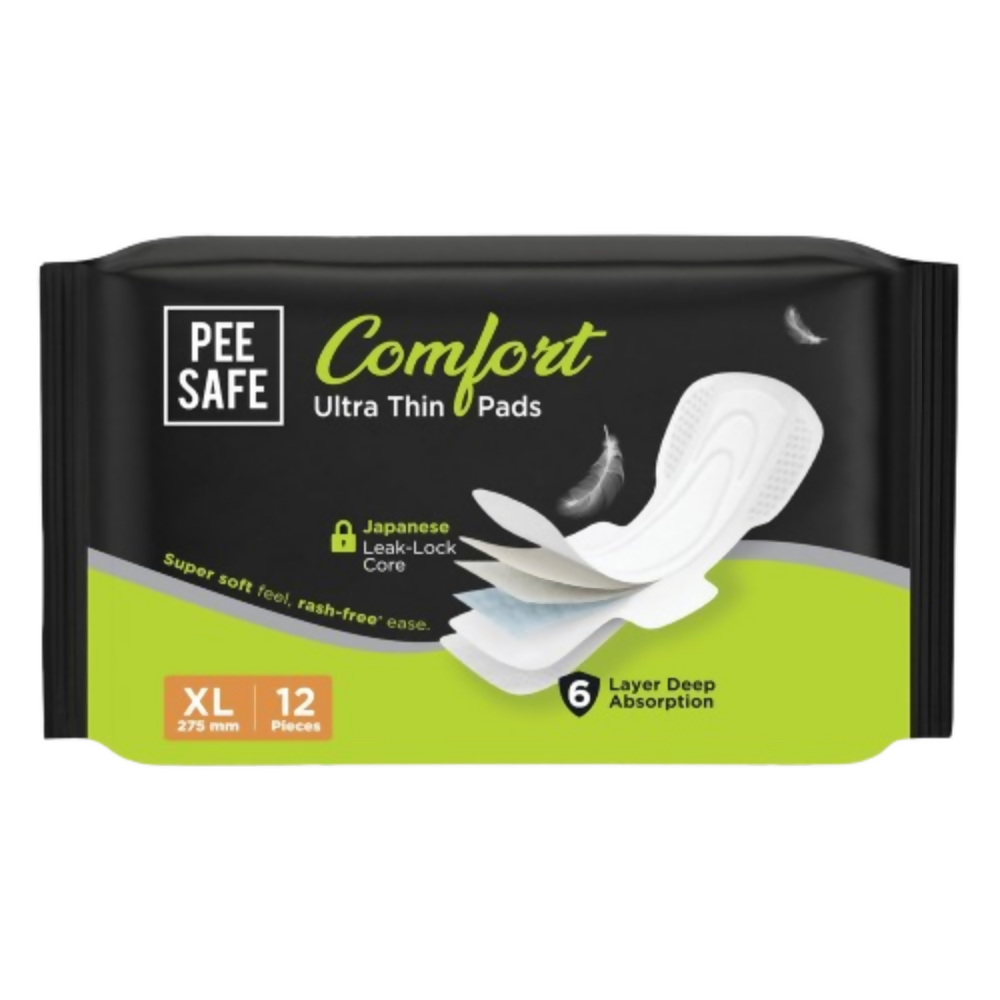 Pee Safe Comfort Ultra Thin Sanitary Pads For Women - XL
