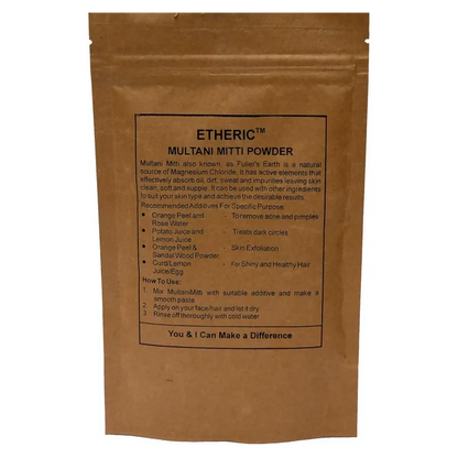 Etheric Multani Mitti  Natural Deep Cleansing & Skin Brightening Face Pack