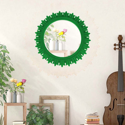 EFINITO Sunburst Wall Mirror, Decorative Framed Mirror for Bathroom, Bedroom, Living Room & Vanity (17 Inch)