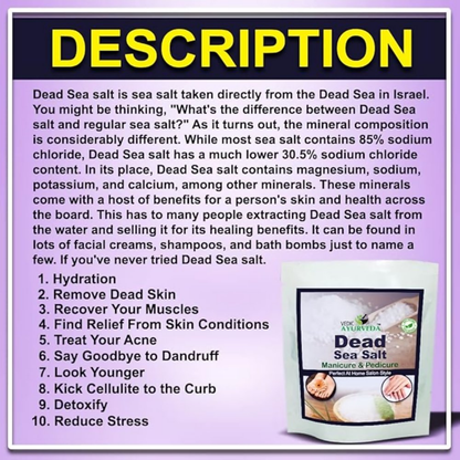 VedicAyurveda Dead Sea Salt Manicure & Pedicure kit