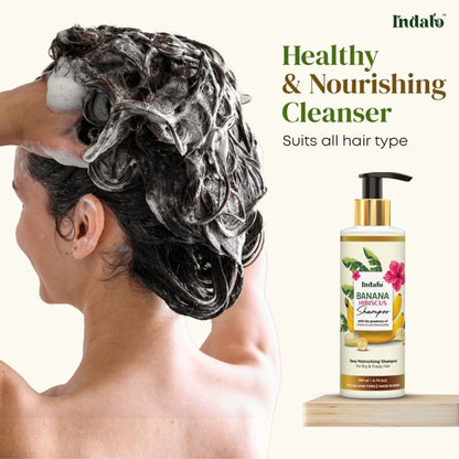 Indalo Banana Hibiscus Shampoo For Dry & Frizzy Hair