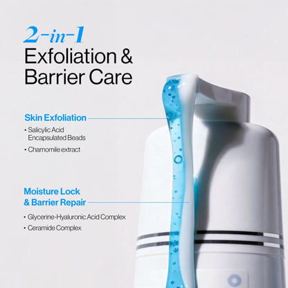 BeBodywise 1% Salicylic Ceramide Body Wash - Dual Pump 2in1 Body Wash - For Body Acne and Dry Skin