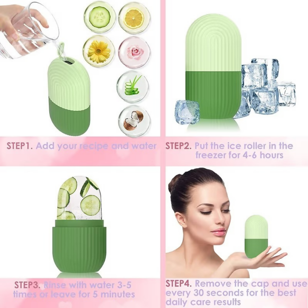 Bronson Professional Classic Silicone Ice Facial Roller
