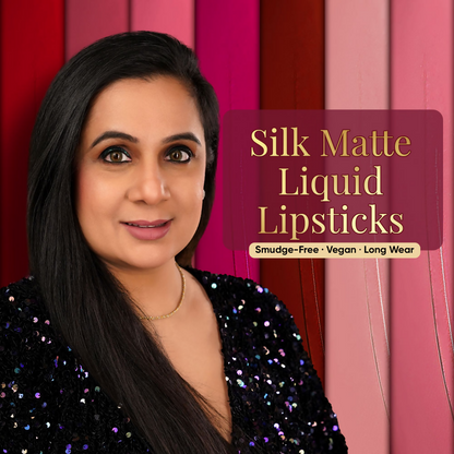 Parul Garg Beauty Silk Matte Liquid Lipstick, Long Lasting & Transfer-Proof - Primrose, Deep Maroon