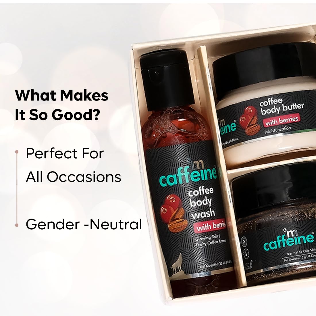 Berries Body Care Gift Set: Wash, Scrub & Butter for Travel