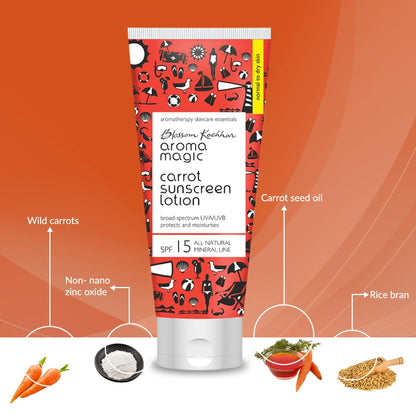 Carrot Sunscreen Lotion SPF 15, UVA/UVB, 50ml, Normal-Dry Skin