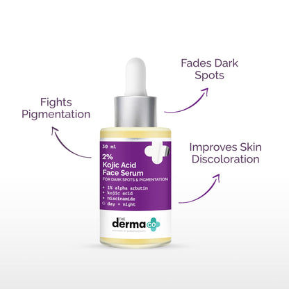 2% Kojic Acid Face Serum with Alpha Arbutin & Niacinamide, 30ml