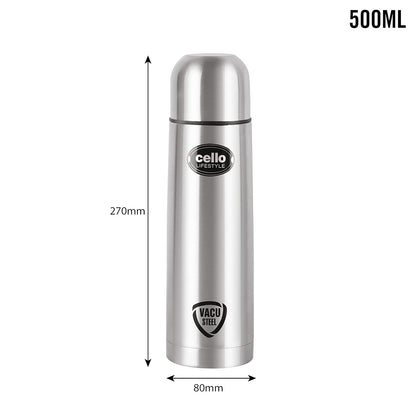 CELLO Lifestyle Insulated Stainless Steel Flask Water Bottle for Daily Use 500 ml