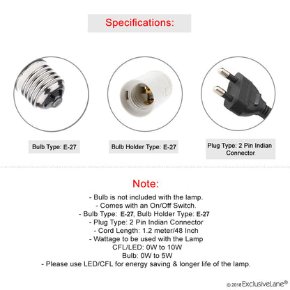 Table Lamp Handcrafted Mango Wood & Linen 14 Inch - Modern Bedside Lighting